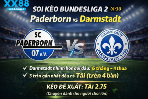 Soi kèo Paderborn vs Darmstadt – Bundesliga 2 Đức
